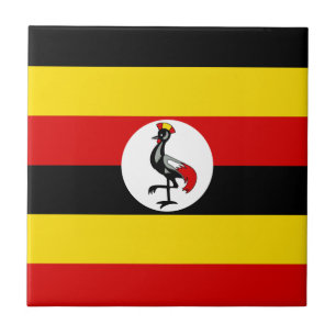 Flag of Uganda Ceramic Tile