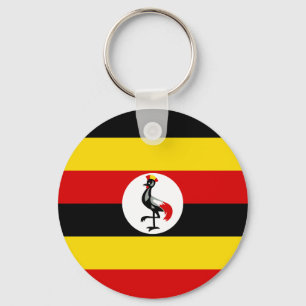 Flag of Uganda Keychain