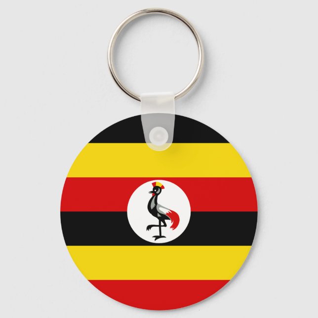 Flag of Uganda Keychain (Front)