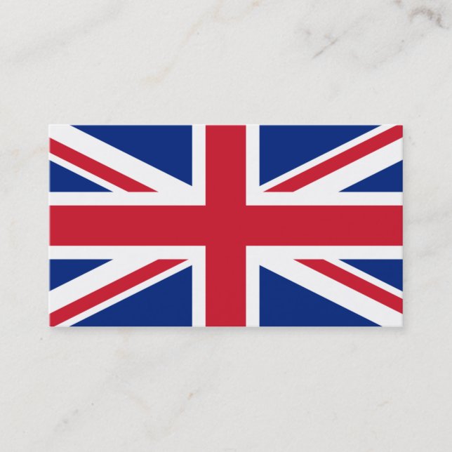 Flag of UK Business Cards (Front)