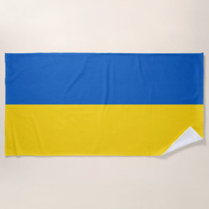 Flag of Ukraine Beach Towel