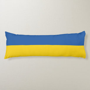 Flag of Ukraine Button Body Pillow