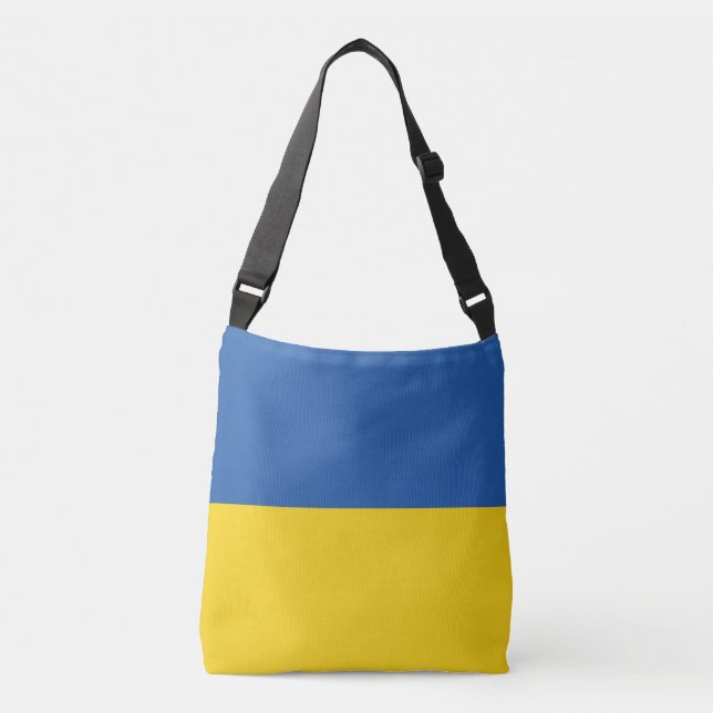 Flag of Ukraine Button Crossbody Bag (Front)
