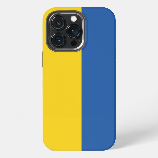 Flag of Ukraine Button iPhone Case (Back)