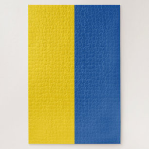 Flag of Ukraine Button Jigsaw Puzzle