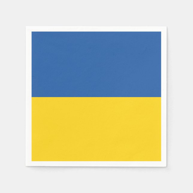 Flag of Ukraine Button Napkin (Front)