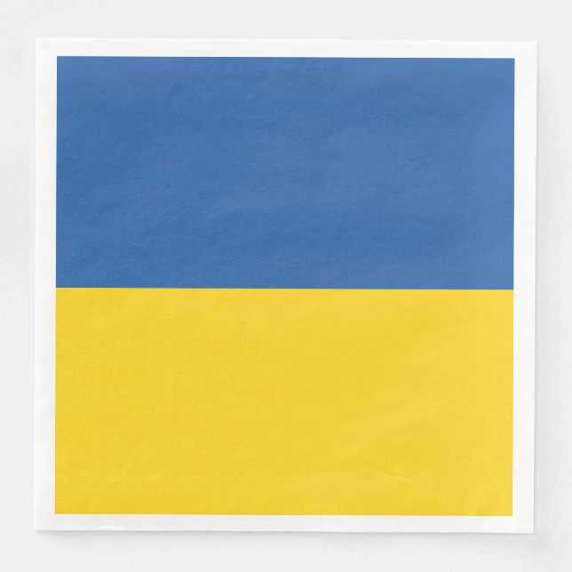 Flag of Ukraine Button Napkin (Front)