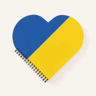 Flag of Ukraine Button Notebook