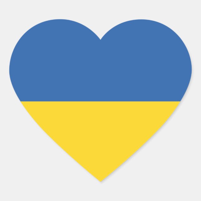 Flag of Ukraine Button Square Sticker (Devant)