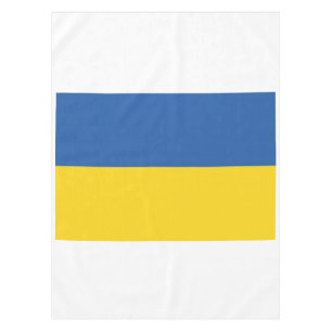 Flag of Ukraine Button Tablecloth