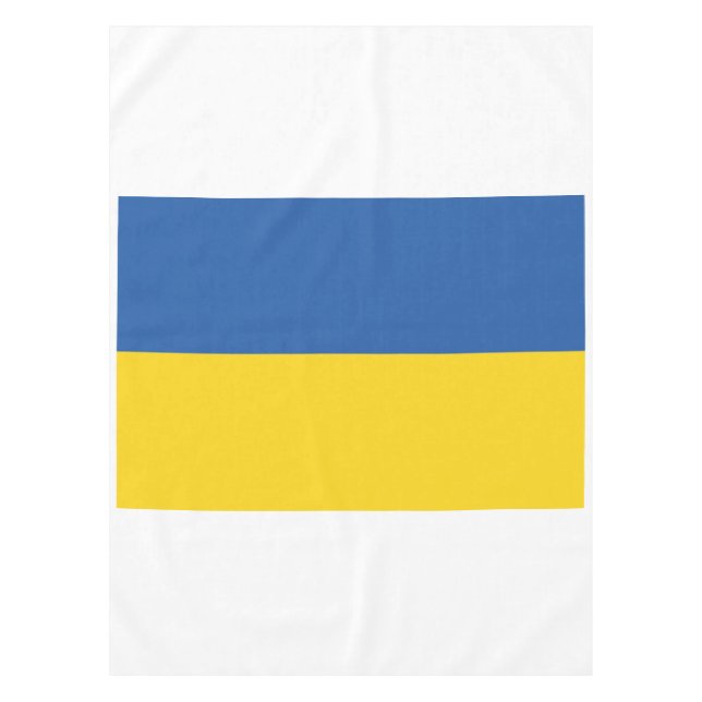Flag of Ukraine Button Tablecloth (Front)