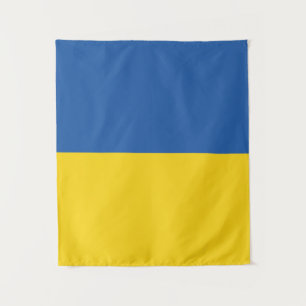 Flag of Ukraine Button Tapestry
