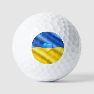 Flag Of Ukraine - Freedom - Peace - Solidarity Golf Balls