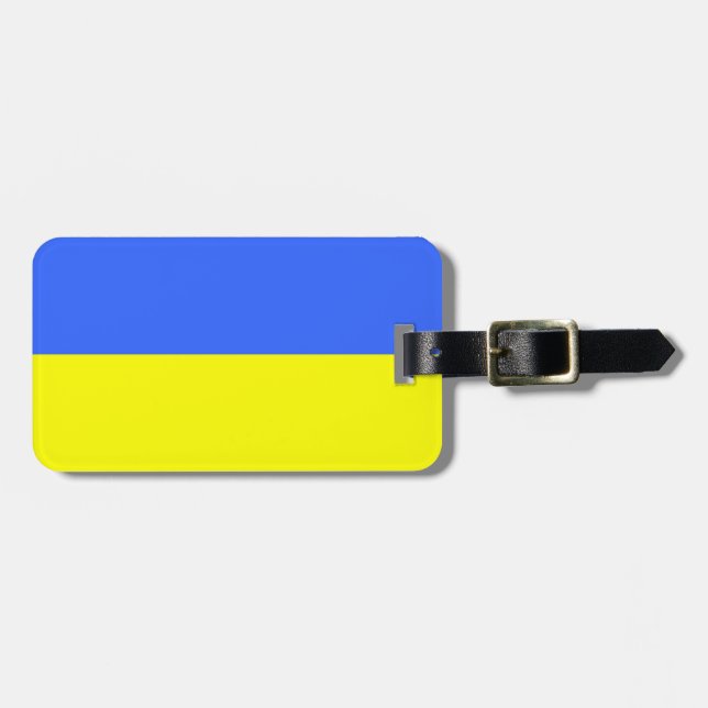 Flag of Ukraine Luggage Tag (Front Horizontal)