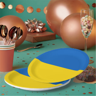 Flag of Ukraine Paper Plate