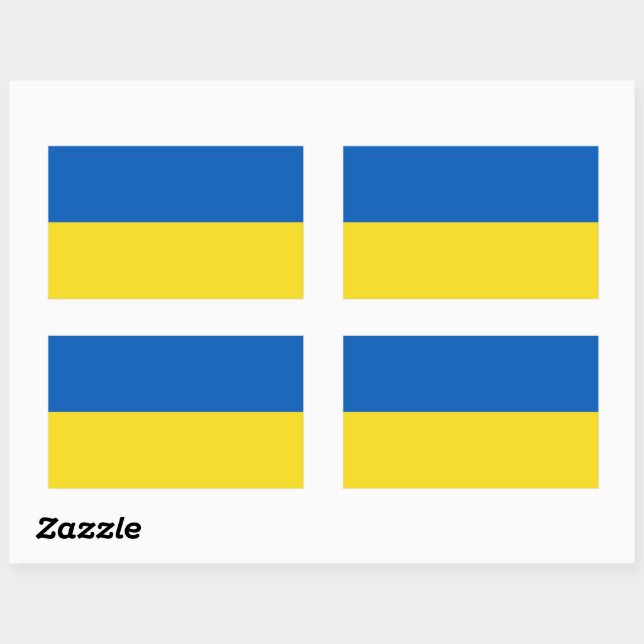 Flag of Ukraine Sticker (Sheet)