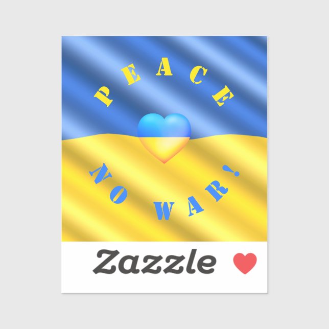 Flag Of Ukraine Stickers Freedom Support (Sheet)