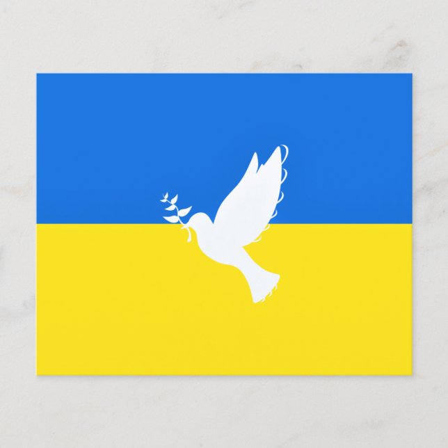 Flag of Ukraine Support Flyers Dove of Peace (Front)