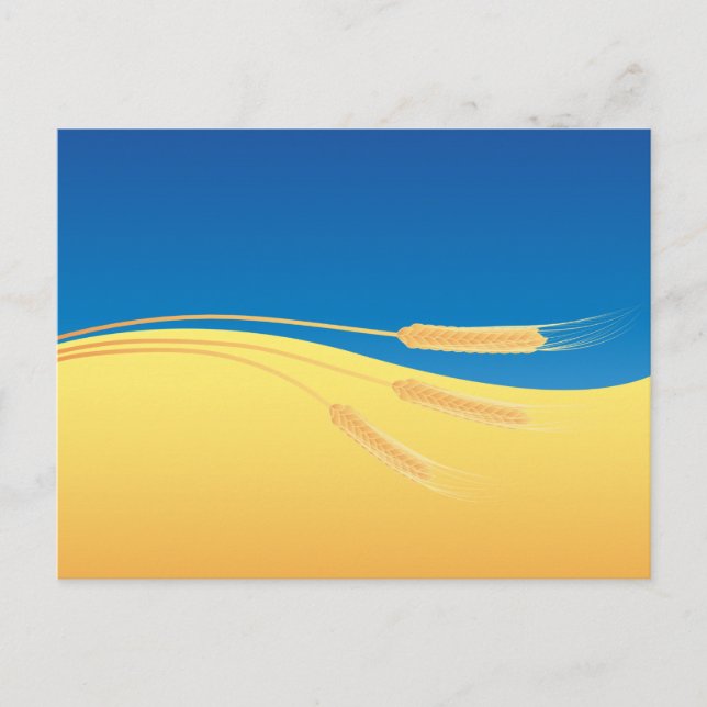 Flag of Ukraine, symbolic, Postcard (Front)