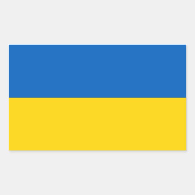Flag of Ukraine - Ukrainian Flag - Прапор України Sticker (Front)