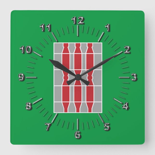 Flag of Umbria (Italy)   Square Wall Clock (Front)