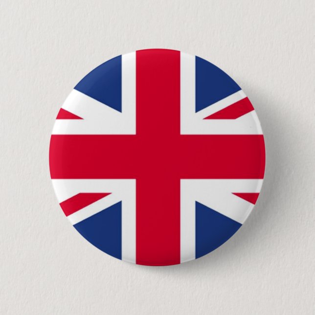 Flag of United Kingdom 2 Inch Round Button (Front)