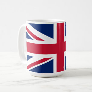 Flag of United Kingdom custom-cut Coffee Mug