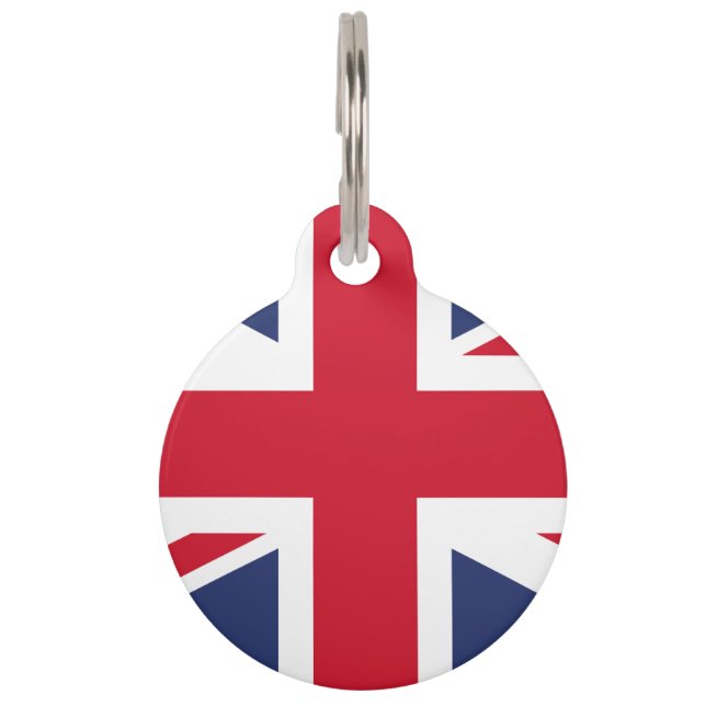 Flag of United Kingdom Pet Tag (Front)