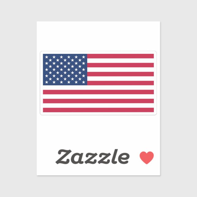 Flag of United States custom-cut  (Sheet)