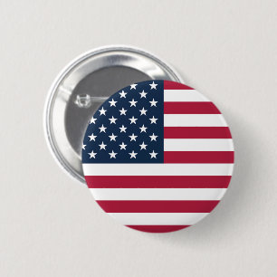 Flag of United States of America 2 Inch Round Button