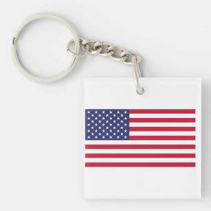 Flag of United States of America Keychain