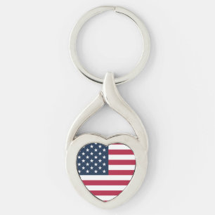 Flag of United States of America Keychain