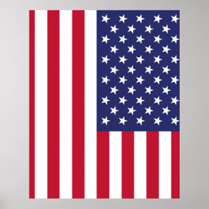 Flag of United States of America Poster