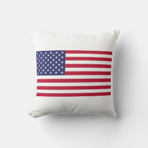 Flag of United States of America Throw Pillow