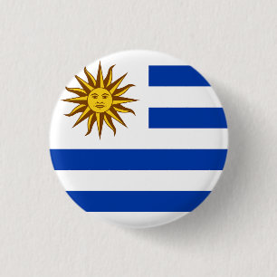 Flag of Uruguay 1 Inch Round Button