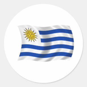 Flag of Uruguay Classic Round Sticker