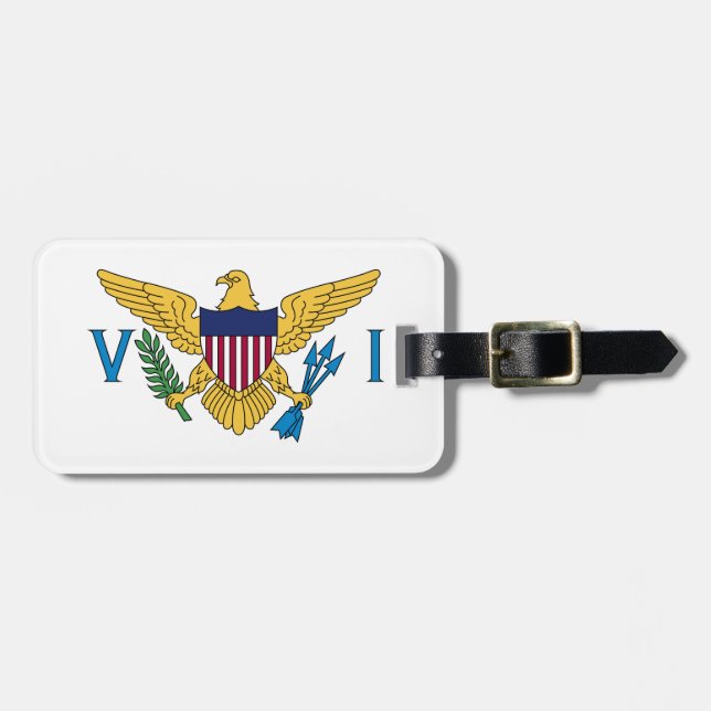 Flag of US Virgin Islands Luggage Tag (Front Horizontal)