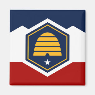 Flag of Utah (Beehive Flag) Magnet