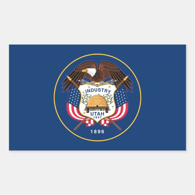 Flag of Utah Sticker (Front)