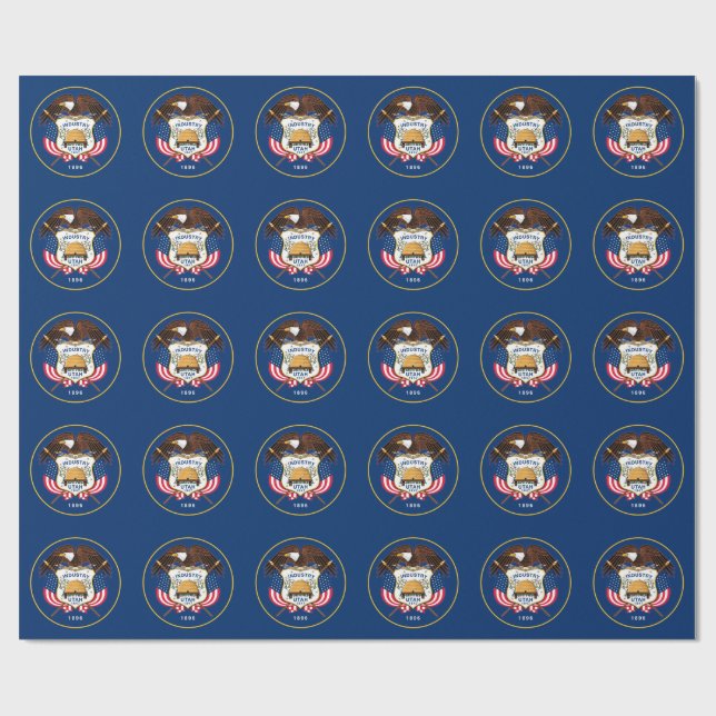 Flag of Utah Wrapping Paper (Flat)