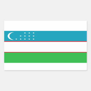 Flag of Uzbekistan Sticker