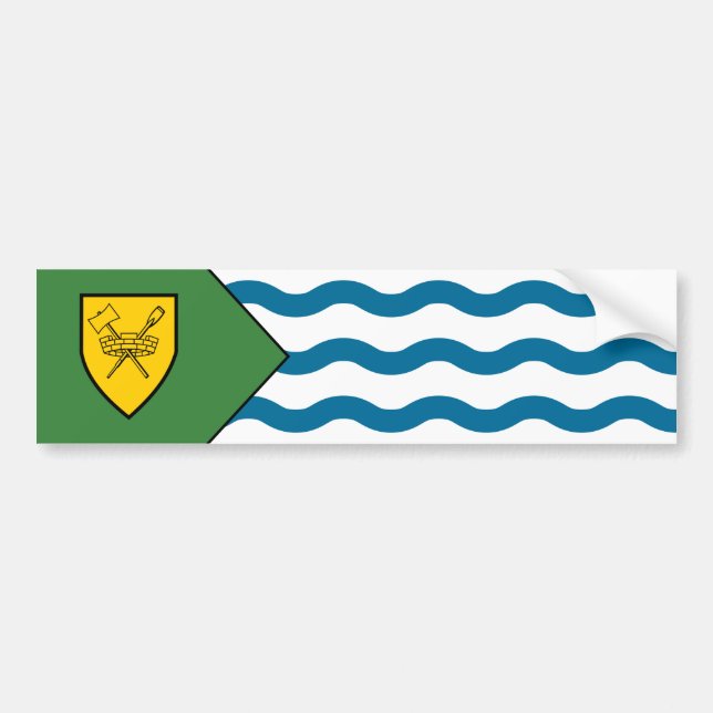 Flag of Vancouver (British Columbia, Canada) Bumper Sticker (Front)