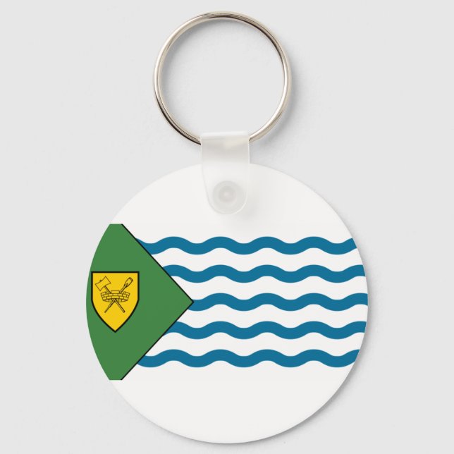 Flag of Vancouver, British Columbia Keychain (Front)