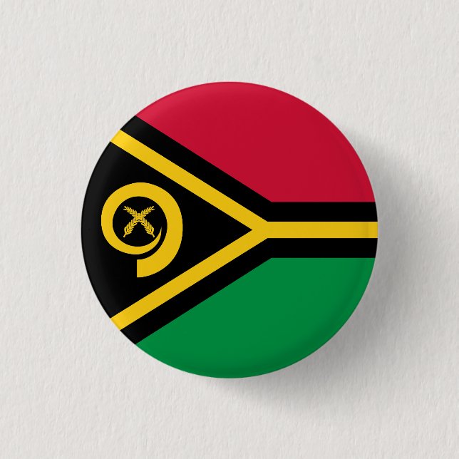 Flag of Vanuatu 1 Inch Round Button (Front)