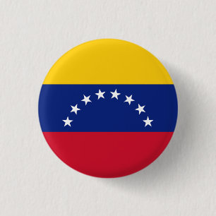 Flag of Venezuela 1 Inch Round Button