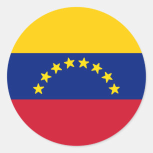 Flag of Venezuela Classic Round Sticker