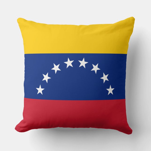 Flag of Venezuela Throw Pillow (Front)
