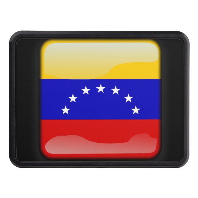 Flag of Venezuela Trailer Hitch Cover (Front)