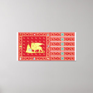 Flag of Venice, Italy (Venezia, Veneto, Italia) Canvas Print