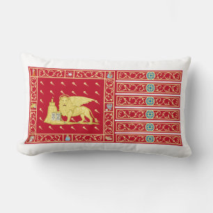 Flag of Venice, Italy (Venezia, Veneto, Italia) Lumbar Pillow